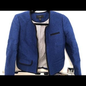 Jcrew blue tweed jacket